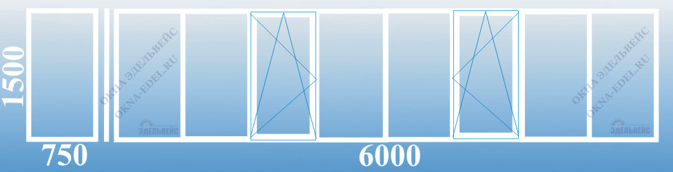 606 серия. Цены на остекление, утепление и отделку балкона Г-образного 6,0 метров в Санкт-Петербурге.