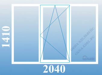Цена пластикового окна трехстворчатого в 504-д серии Rehau, VEKA, Brusbox, KBE, Reachmont в Санкт-Петербурге.