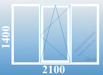 цена пластикового окна трехстворчатого в 602 серии в Санкт-Петербурге