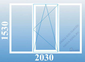 цена пластикового окна трехстворчатого в хрущевке 1-527 серии в Санкт-Петербурге