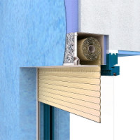 Монтаж с частичным перекрытием проема оконных и дверных роллет (рольставен).